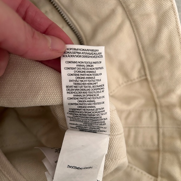 Ralph Lauren Polo Tote Canvas Vintage Flag Polo Leather Label Unlined 482286 - Picture 14 of 15